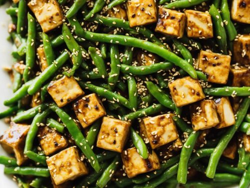 Chinese Tofu and Green Bean Stir-Fry