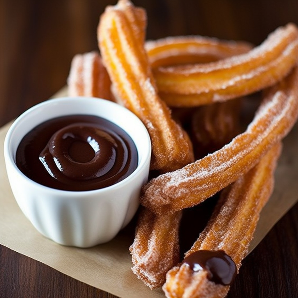 Churros with Chocolate Dipping Sauce