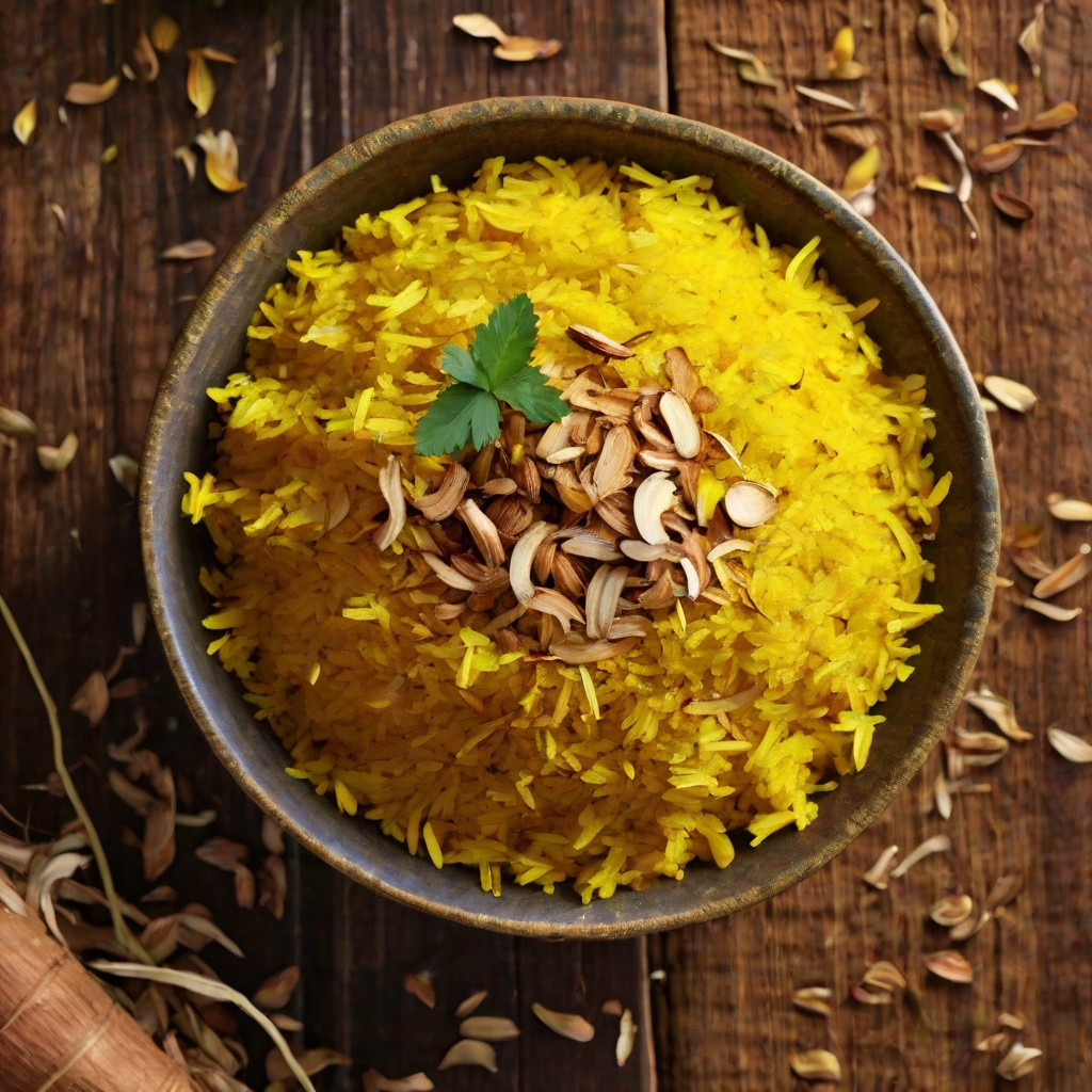 Coconut Oil and Turmeric Rice Recipe