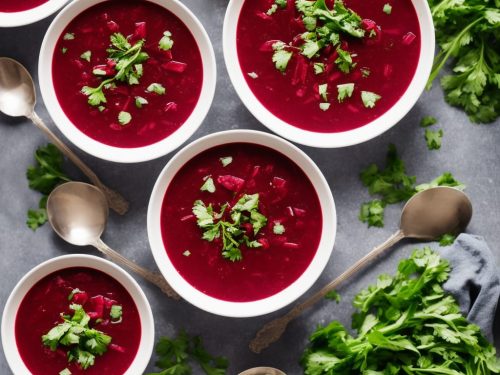 Cold Beet Borscht Soup Recipe