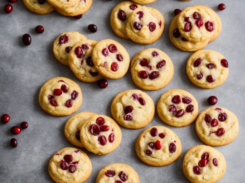 Cranberry Orange Shortbread Cookies