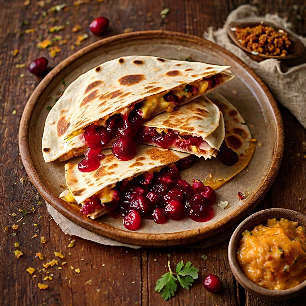 Cranberry Turkey Quesadillas Recipe