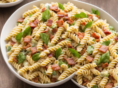 Creamy Bacon Ranch Pasta Salad Recipe