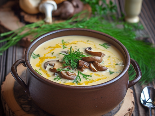 Creamy Chanterelle Mushroom Soup