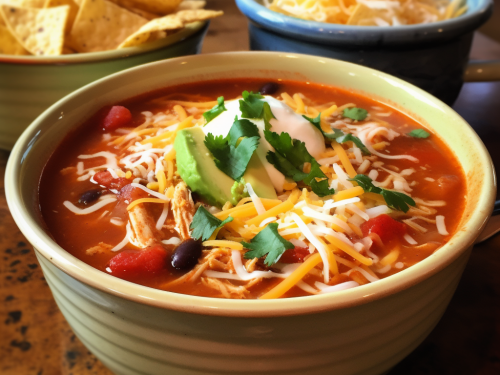 Crockpot Chicken Tortilla Soup Recipe