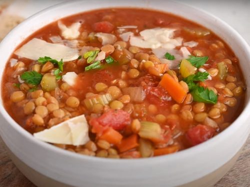 Crockpot Vegetarian Lentil Soup Recipe