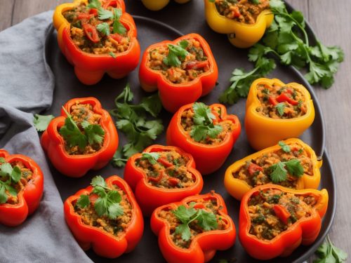 Crockpot Vegetarian Stuffed Peppers Recipe