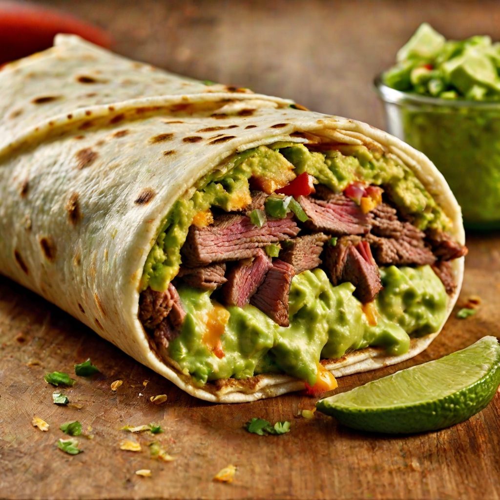 Del Taco's Epic Cali Steak and Guac Burrito