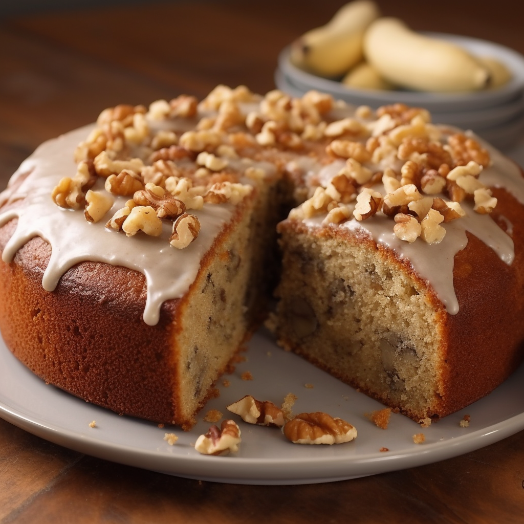 Diabetic Banana Walnut Cake Recipe