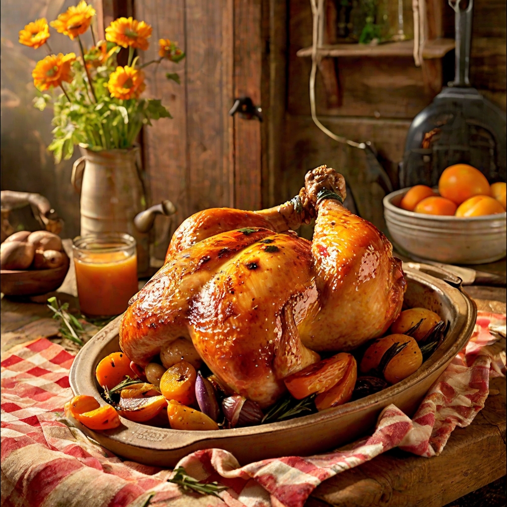 Dutch Oven Apricot Glazed Chicken Recipe