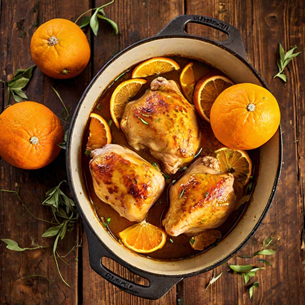 Dutch Oven Orange Ginger Chicken Recipe