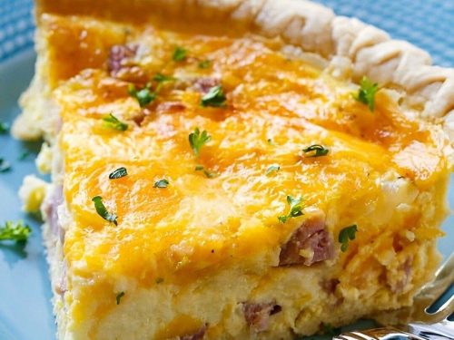 Easter Leftover Ham and Cheese Quiche Recipe