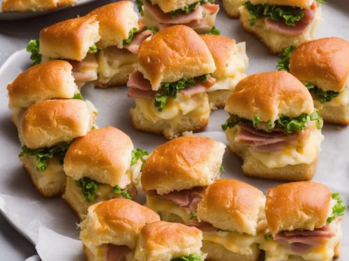 Easter Leftover Ham and Cheese Sliders Recipe