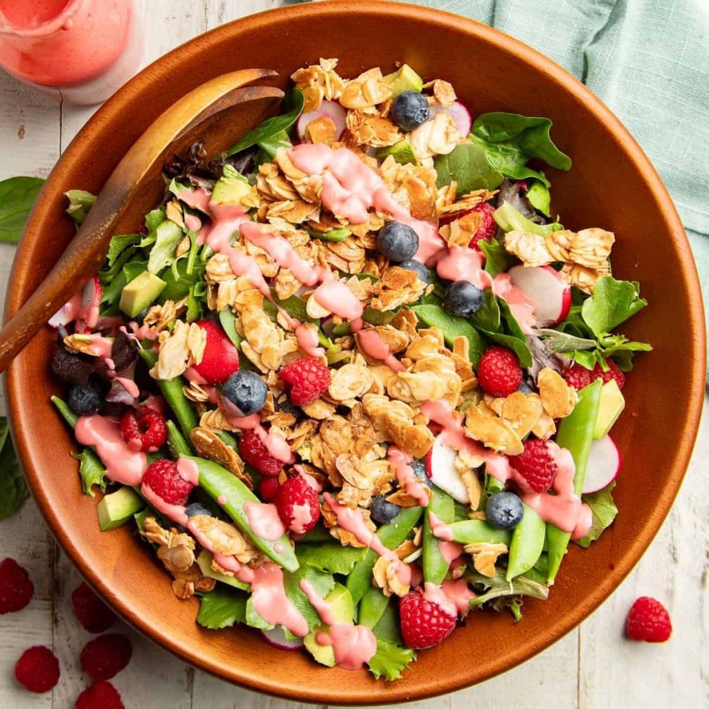 Easter-Salad-with-Raspberry-Vinaigrette-Recipe