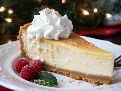 Eggnog Cheesecake Recipe