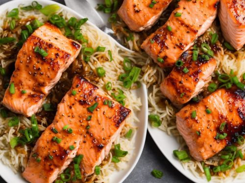 Enoki Mushroom and Soy Glazed Salmon Recipe