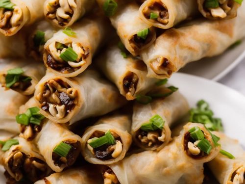 Enoki Mushroom Spring Rolls