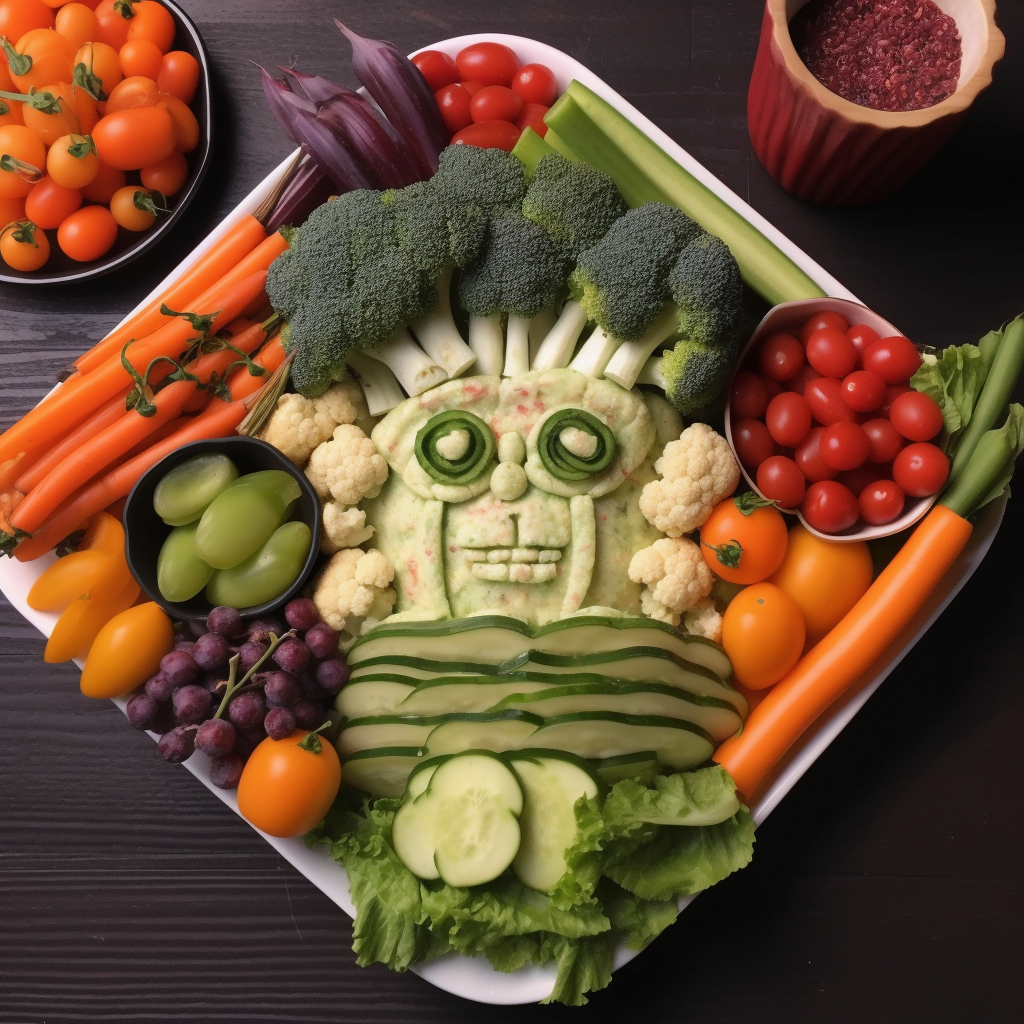 Frankenstein Veggie Platter