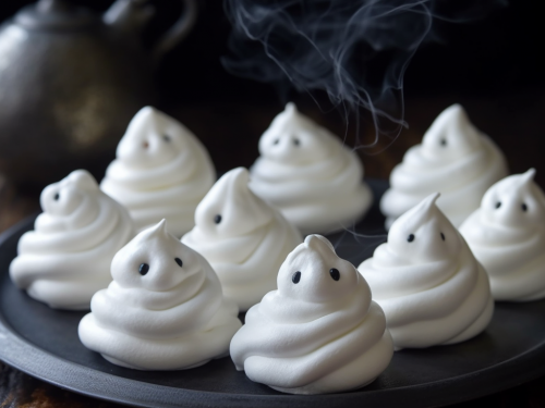 Ghostly Meringue Cookies Recipe