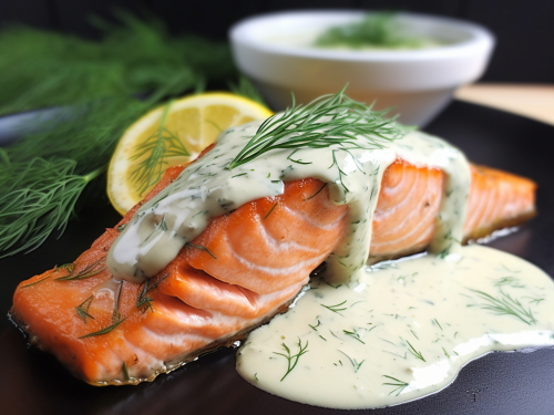 Gluten Free Salmon with Lemon Dill Sauce Recipe