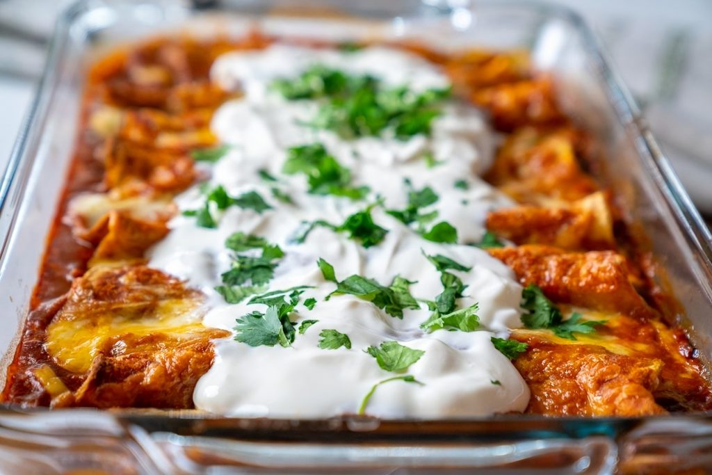 Green Bell Pepper and Black Bean Enchiladas Recipe