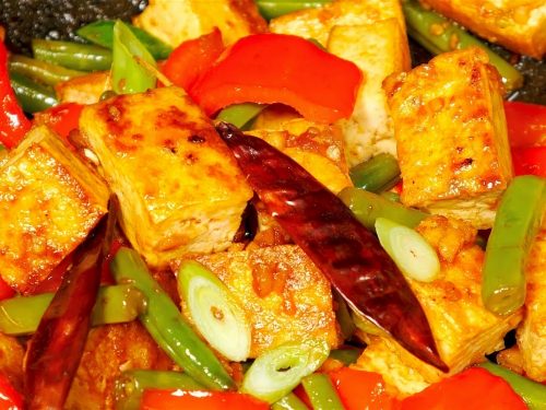 Green Bell Pepper and Tofu Stir-Fry Recipe