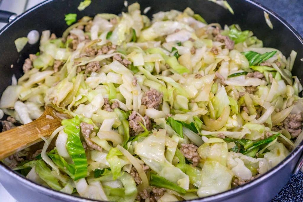 Ground Pork and Cabbage Skillet Recipe