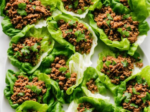 Ground Pork and Vegetable Lettuce Wraps