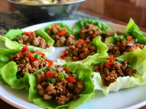 Ground Turkey Lettuce Wraps