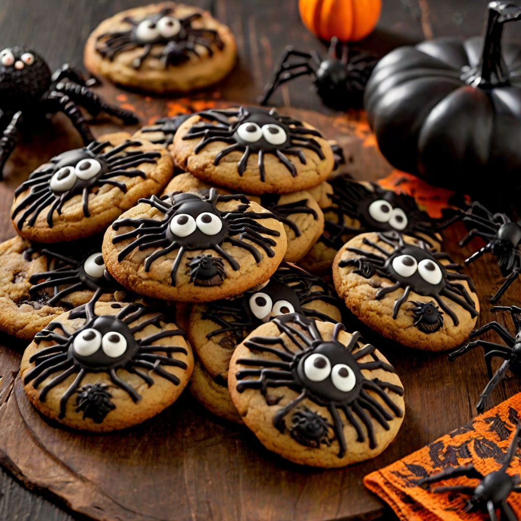 Halloween Spider Cookies