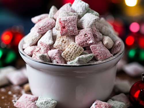 Holiday Muddy Buddies Recipe