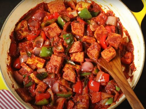 Indian Tofu Kadai Recipe