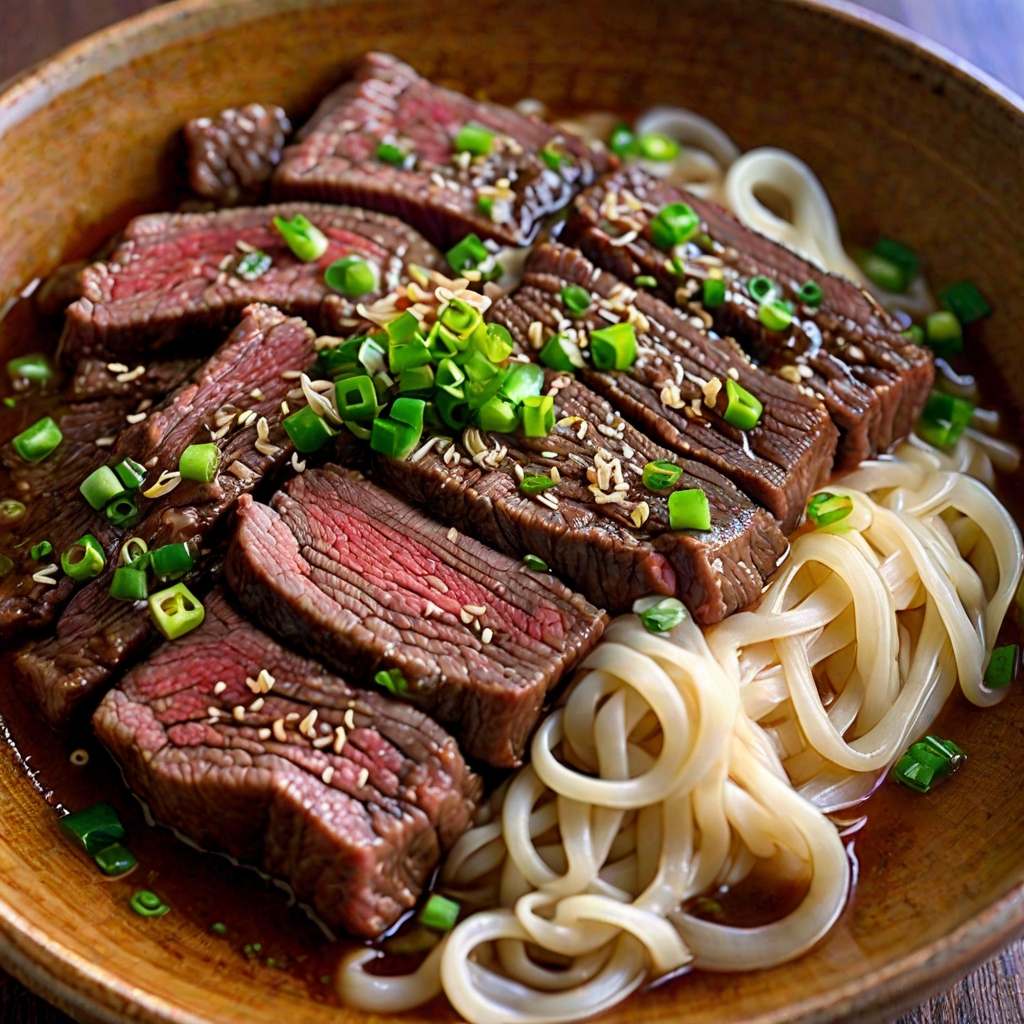 Japanese Beef and Ginger Noodles Recipe