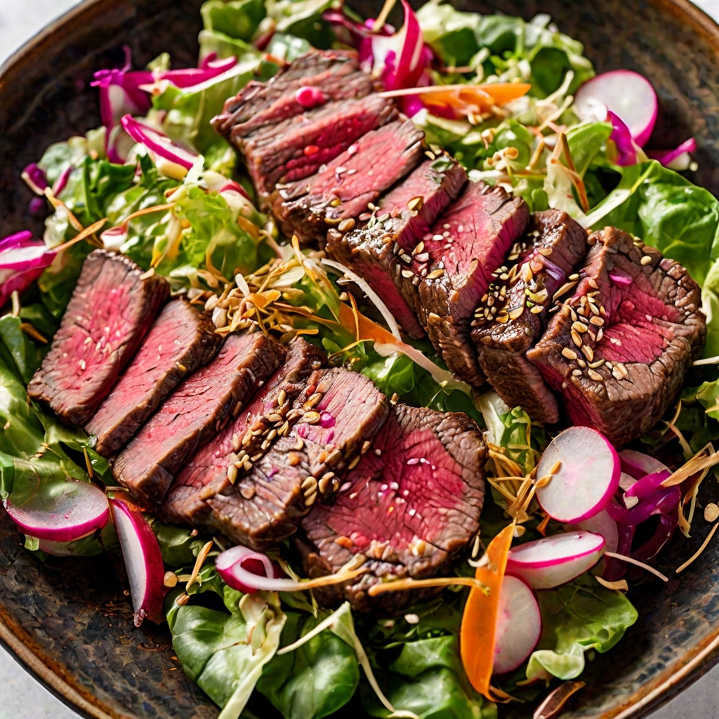 Japanese Beef and Sesame Salad Recipe