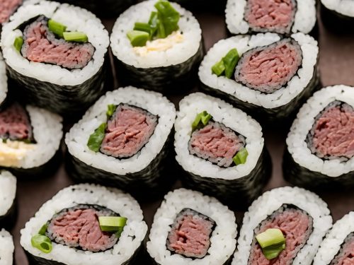 Japanese Beef Sushi Rolls Recipe