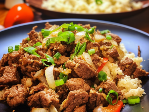 Keto Beef and Cauliflower Rice Recipe