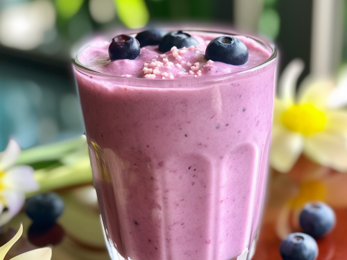 Keto Blueberry Coconut Smoothie Recipe