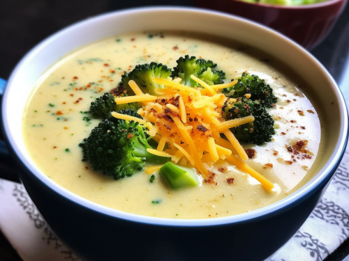 Keto Broccoli Cheddar Soup Recipe