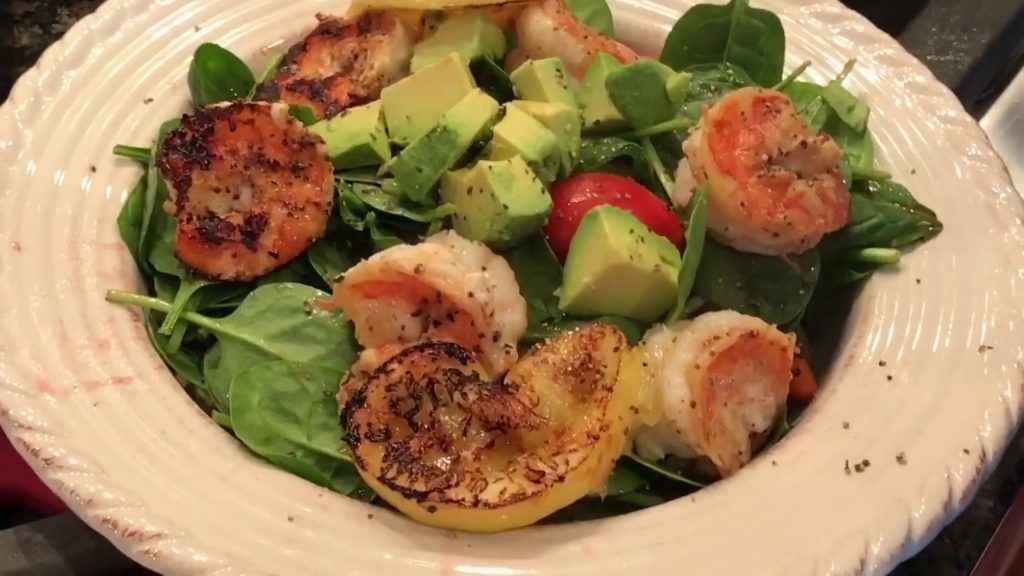 Keto Shrimp and Spinach Salad Recipe