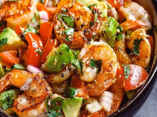 Keto Shrimp and Tomato Skillet Recipe