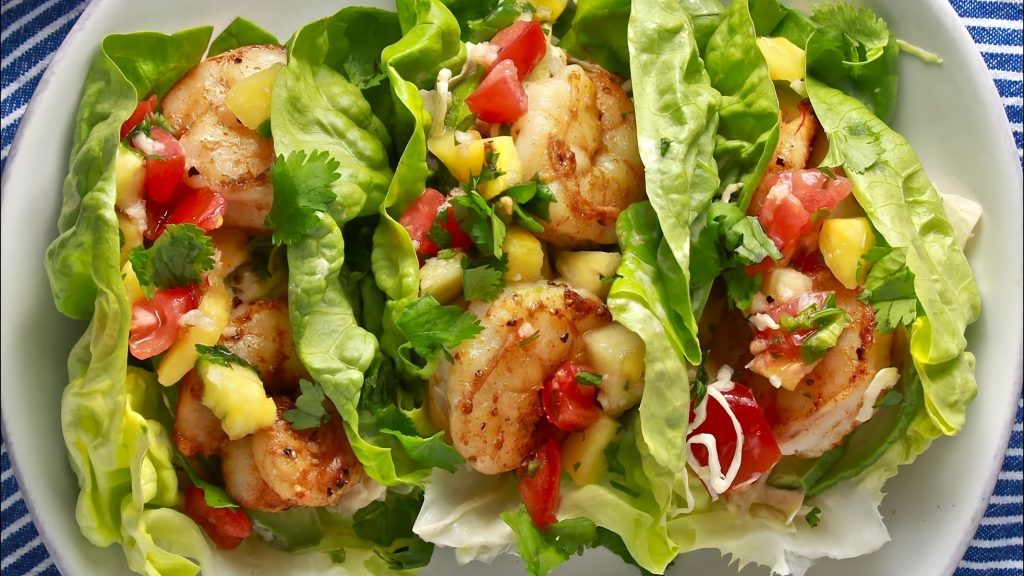 Keto Shrimp Tacos with Lettuce Wraps