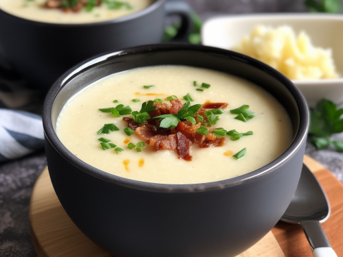 Keto Slow Cooker Cauliflower Soup Recipe