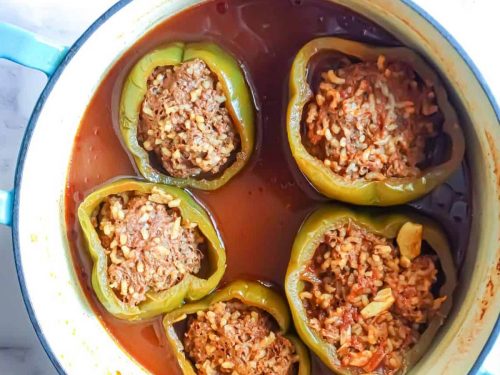 Lebanese-style-Ground-Lamb-Stuffed-Peppers-Recipe