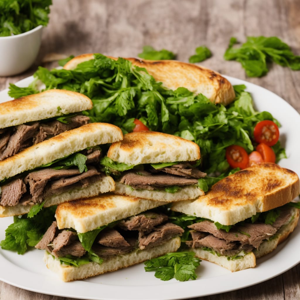 Leftover Lamb and Mint Sauce Sandwich Recipe