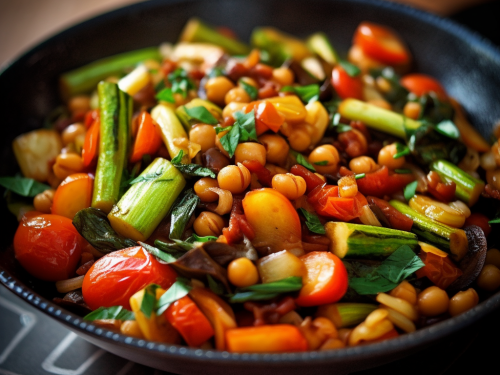 Legume and Vegetable Stir-Fry