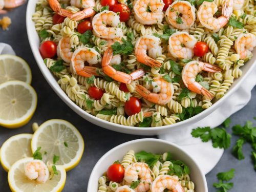 Lemon Dill Shrimp Pasta Salad Recipe