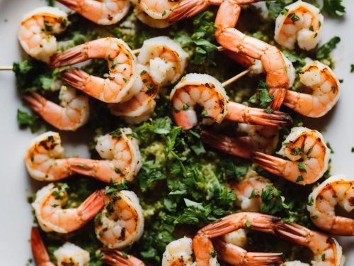 Lemon Herb Keto Shrimp Skewers Recipe