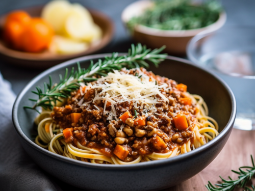 Lentil and Mushroom Bolognese