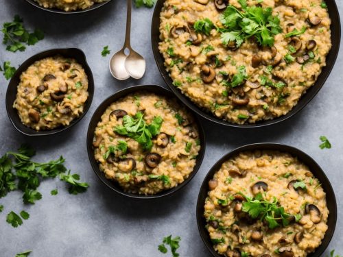 Lentil and Mushroom Risotto Recipe