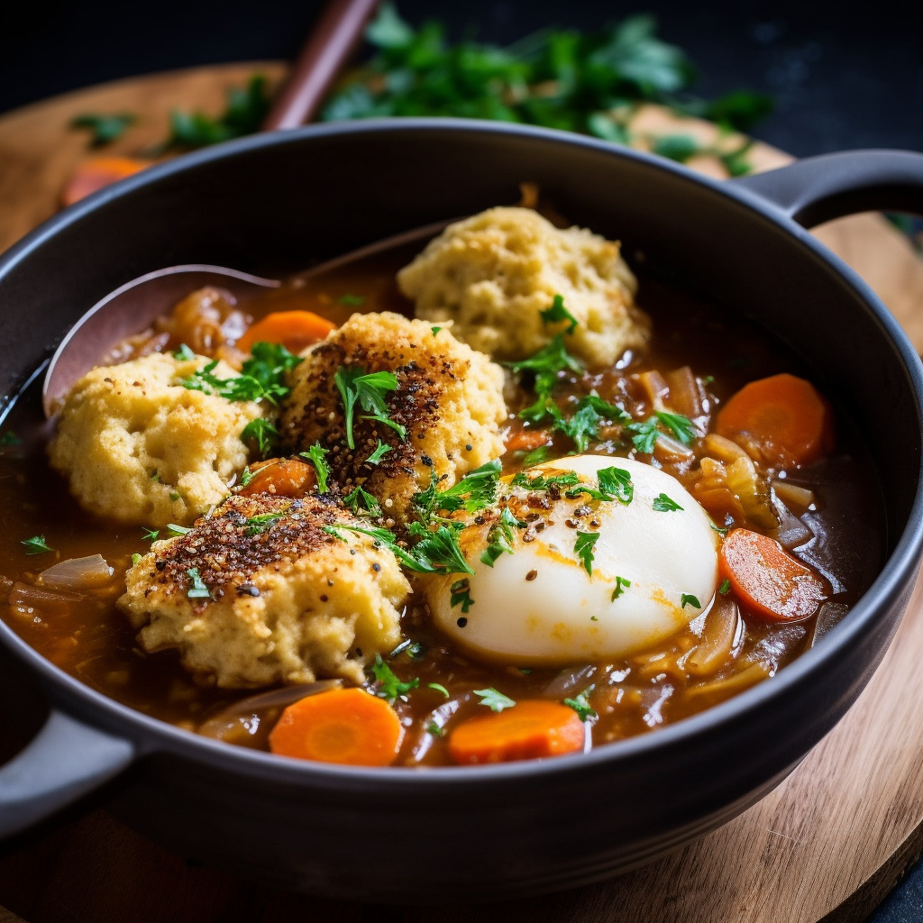 Lentil Stew with Herbed Dumplings Recipe